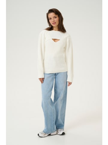 Kaffe Strickpullover KAmaggi in Chalk