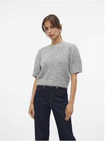 Vero Moda Strickpullover in Medium Grey Melange