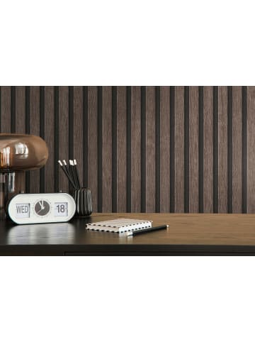 A.S. Création Tapete Wooden panel Braun