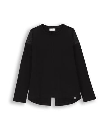 Coccodrillo T-Shirt mit langen Ärmeln in schwarz