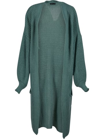 Cloud5ive Cloud5ive Cloud 5ive Longform Knit Cardigan with 2-Pockets in chinois green