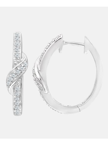 Diamant L'éternel Ohrringe aus 375 Weißgold mit Diamant