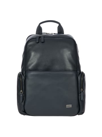 BRIC`s Torino Rucksack Leder 45 cm Laptopfach in navy