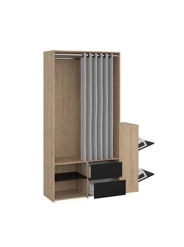 ebuy24 Kleiderschrank Kimmy Walnuss 128 x 41 cm