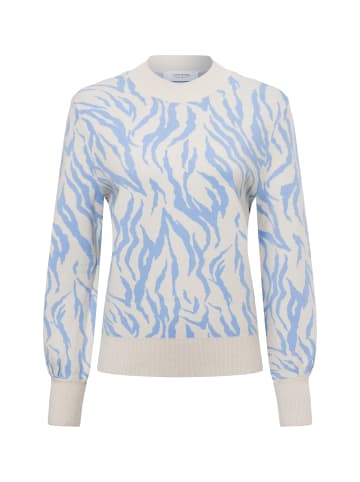 comma Pullover in beige hellblau - 0001