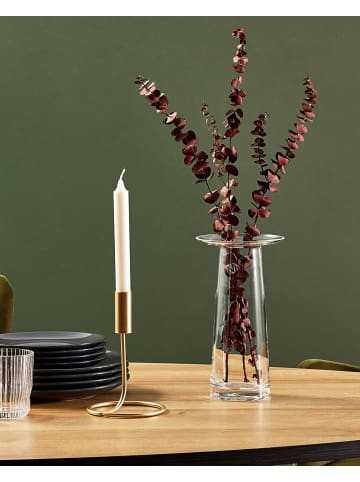 Beliani Blumenvase MANNA in Transparent - (W) 14 x (H) 26 x (L) 14 cm