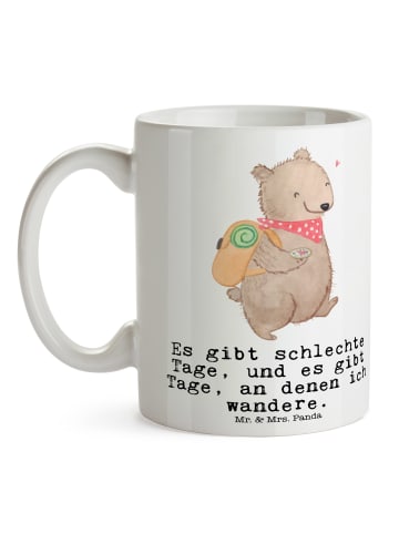 Mr. & Mrs. Panda Kaffeebecher Bär Wandern mit Spruch in Weiß