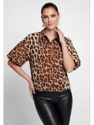 faina Women Shirt in brown leo