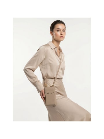 Lazarotti Bologna Leather Zip-Around Geldbörse Handytasche Leder 19 cm in sand