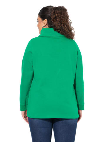 Ulla Popken Sweatshirt in smaragdgrün