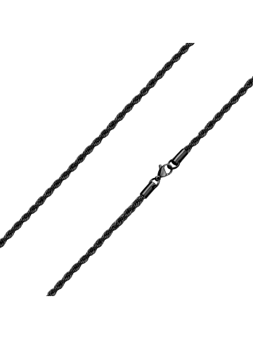 True Rebels Kette aus Edelstahl in schwarz