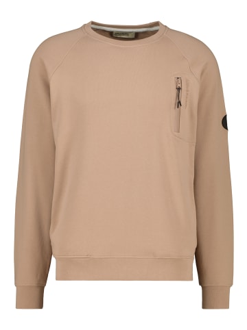 alife and kickin Rundhalspullover, Pullover FabioAK A in taupe