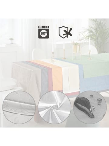 Erwin Müller Jacquard Tischdecke Greven in weiß