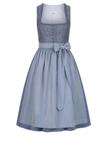 MarJo Midi Dirndl Elsa in Rauchblau