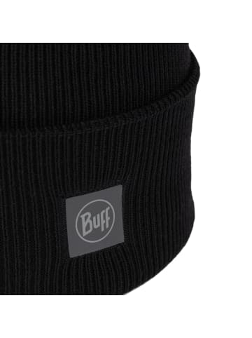 Buff Buff Crossknit Beanie in Schwarz