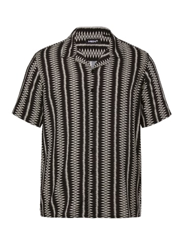 Men Plus Hemd in schwarz