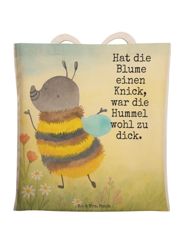 Mr. & Mrs. Panda Einkaufstasche Hummel flauschig Design mit Spruch in Weiß