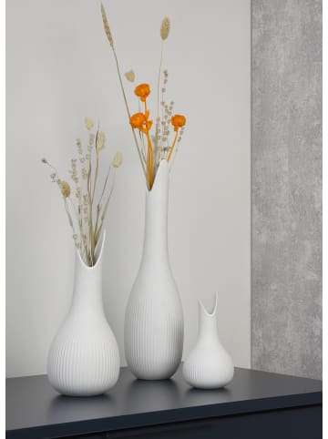 Goebel Vase " Studio 8 Pure Raindrop " in weiß