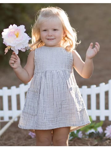OrganicEra Baby Kleid in Antrasith Striped