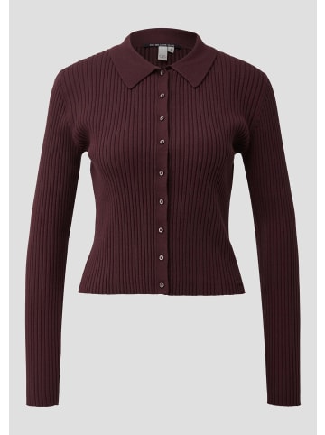 QS Strickjacke in 4925_bordeaux