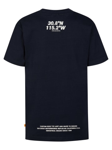 Petrol Industries Bedrucktes Jersey-T-Shirt Bandolera in Blau