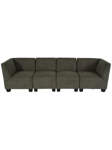 MCW Modular 4-Sitzer Sofa Moncalieri, Braun, hohe Armlehnen