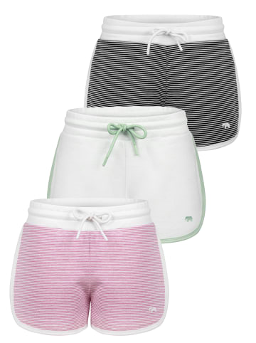 Felix Hardy Jogger Short in Schwarz - Hell Pink - Hell Grün