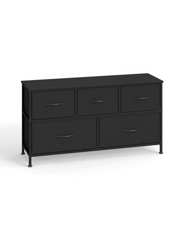 SONGMICS Kommode Bellah in Schwarz - (B)98.9 x (H)52.3 x (T)30 cm