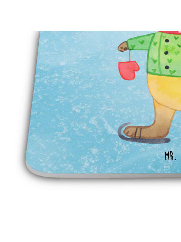 Mr. & Mrs. Panda Untersetzer Fuchs  Schlittschuhe ohne Spruch in Eisblau