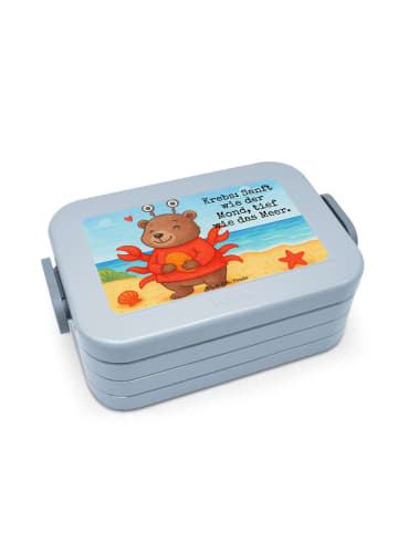Mr. & Mrs. Panda MEPAL Bentobox Krebs Astrologie Design mit Spruch in Blau Pastell
