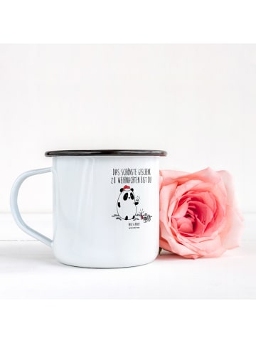 Mr. & Mrs. Panda Trinkbecher Panda Weihnachtsgeschenk mit Spruch in Weiß
