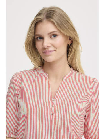 Fransa Kurzarm-Bluse FRCAYLA Regular fit in Cayenne stripes