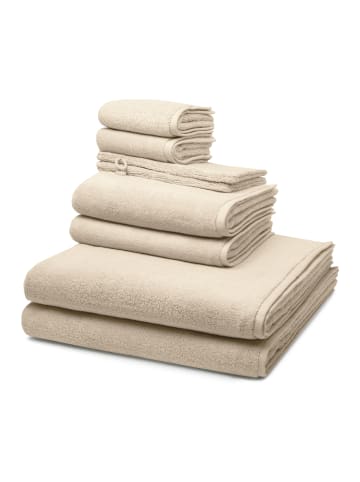 Ross 2 X Wasch- 2 X Gäste- 2 X Dusch- 2 X Handtuch im Set Sensual Skin in Natur