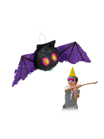 relaxdays 3 x Pinata "Fledermaus" in Schwarz
