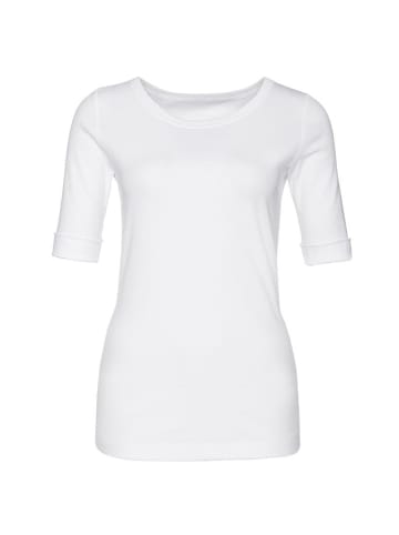 MARC CAIN Rundhalsshirt in White