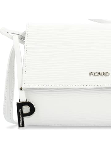 PICARD Auguri Clutch Tasche Leder 19 cm in white