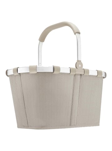 Reisenthel carrybag - Einkaufskorb (teddy leo olive) in herringbone sand