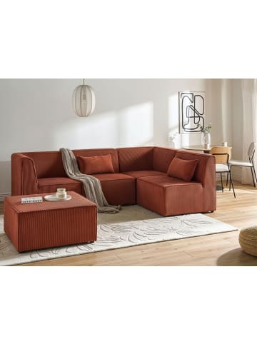 Beliani 5-tlg Modulsofa LEMVIG in Rot
