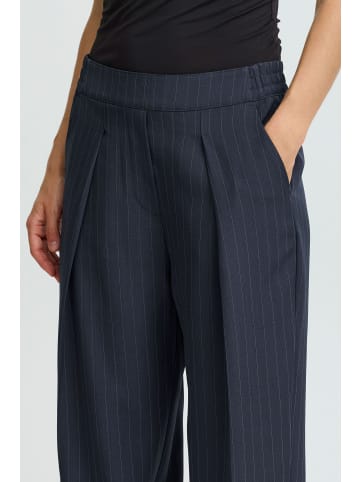 b. young Casual Hose BYMMIDDE Relaxed fit in Navy Pinstripe Mix