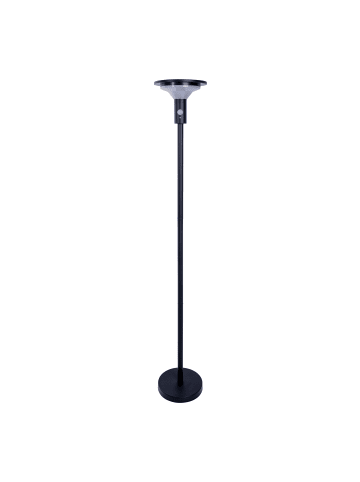 näve LED Solarstehleuchte "NORA" in schwarz - (L)21cm x (B)21cm x (H)139cm