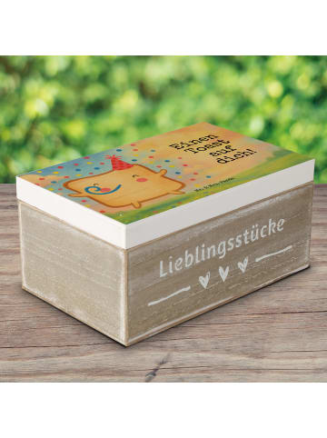 Mr. & Mrs. Panda Box Toast Party Design mit Spruch in Weiß