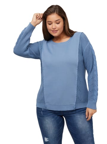 Ulla Popken Sweatshirt in denimblau