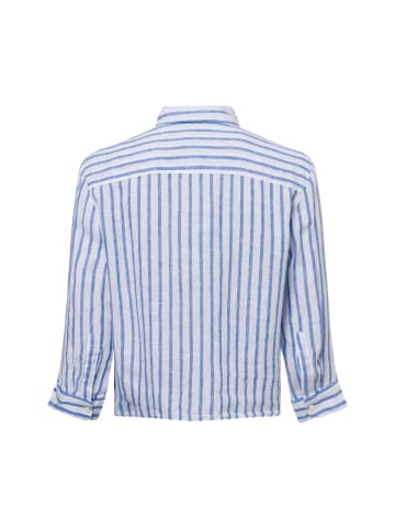 Marie Lund Bluse Liane in weiß blau