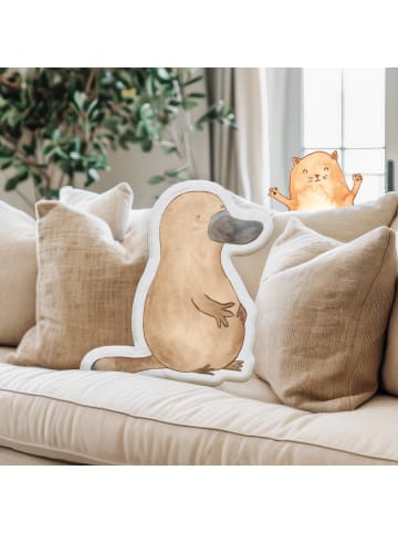 Mr. & Mrs. Panda Kuschelkissen Schnabeltier Mut ohne Spruch in Weiß