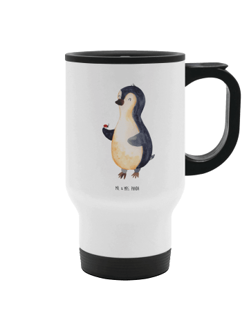 Mr. & Mrs. Panda Trinkbecher Pinguin Marienkäfer ohne Spruch in Weiß