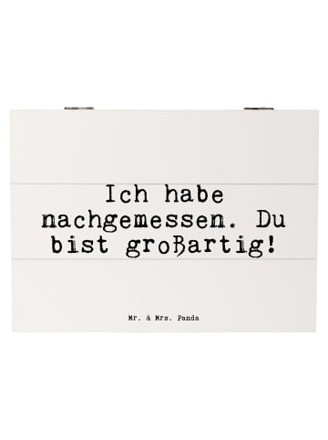 Mr. & Mrs. Panda Geschenkdose Ich habe nachgemessen. Du... mit S... in Weiß