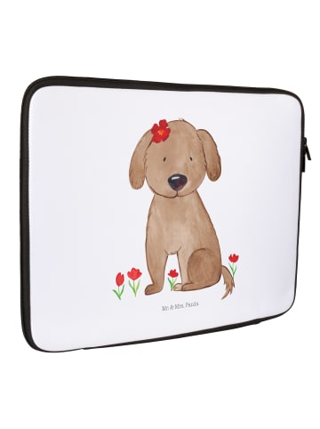 Mr. & Mrs. Panda Notebook Tasche Hund Dame ohne Spruch in Weiß