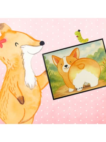 Mr. & Mrs. Panda schreibtischunterlage Corgi Po Design ohne Spruch in Weiß