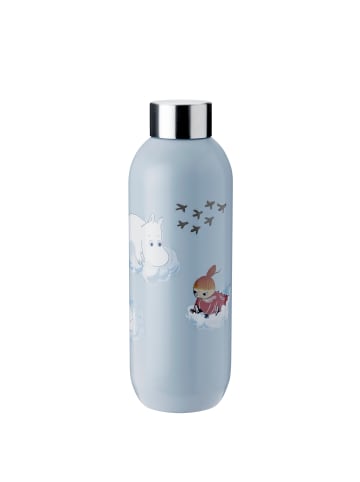 Stelton Trinkflasche Keep Cool Moomin in Blau (Soft Cloud)