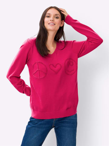 Heine Feinstrickpullover in pink